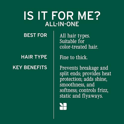 Biolage All-In-One Multi-Benefit Spray - Leave-In Treatment, Heat Protectant, Shine, Frizz Control, For All Hair Types, Coconut Oil, Vegan & Paraben-Free