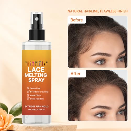 Lace Melting Spray for Wigs - Extra Hold, Matte Finish (2 Pack)
