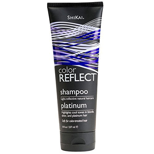 Shikai Color Reflect Platinum Shampoo and Shikai Color Reflect Daily Moisture Conditioner Bundle With Blue Malva, Avocado Oil, Panthenol (Provitamin B5) and Shea Butter, 8 fl. oz. each