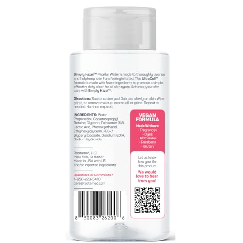Micellar Water Makeup Remover & Face Cleanser - 2 Pack