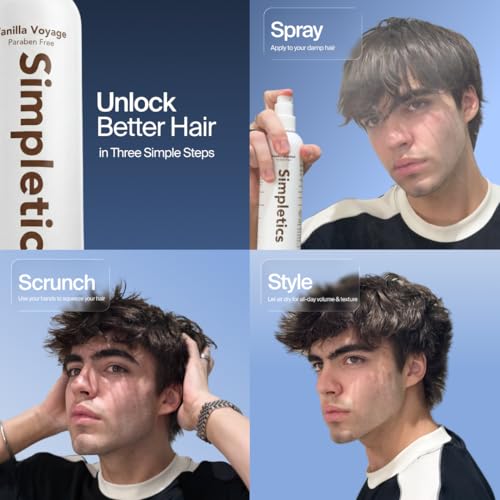 Simpletics Sea Salt Hair Spray for Beach Waves & Volume 8oz