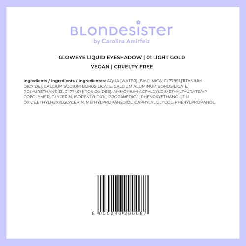 Gloweye Liquid Eyeshadow - Light Gold Shimmer