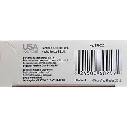 Personna Double Edge Razor Blades in White Wrapper 100 count