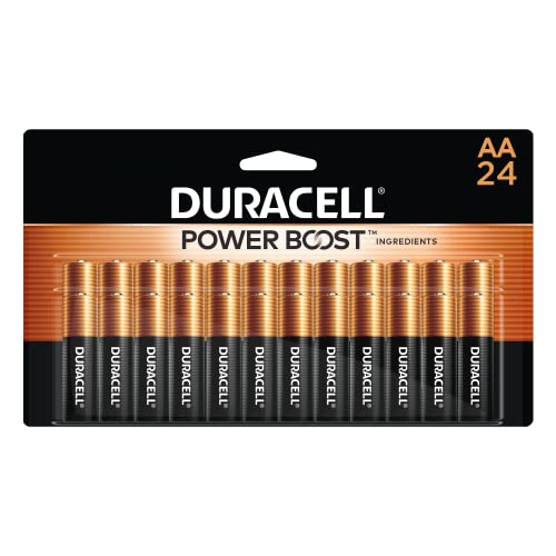 Duracell Coppertop AA Batteries, 24 Count, 12-Year Shelf Life