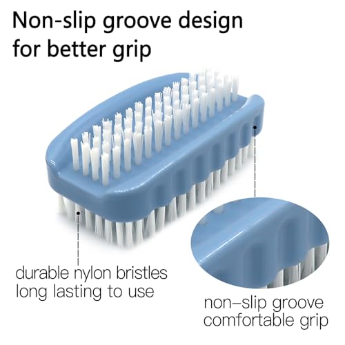 Two-Sided Nail Brush for Cleaning Fingernails - 2 Pack