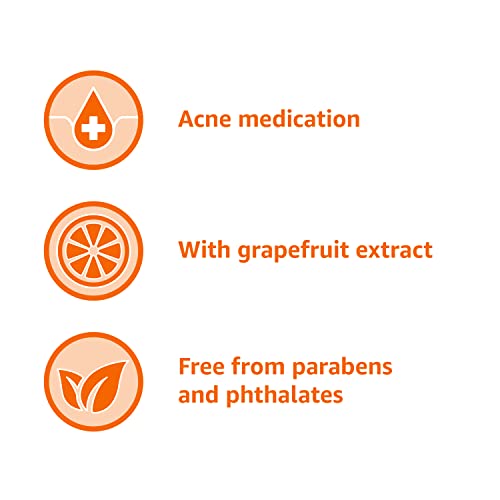 Amazon Basics Clarifying Pink Grapefruit Body Wash with 2% Salicylic Acid, 8.5 oz (Pack of 1)