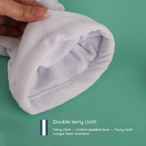 Segbeauty Paraffin Wax Mitts - Terry Cloth Heated Spa Gloves for Hand Therapy