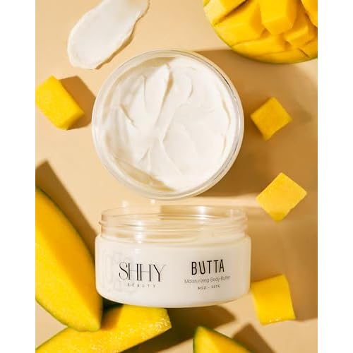 Butta Moisturizing Body Butter, Whipped Body Butter with Natural Shea, Natural Body Lotion for Body Glow, Deep Moisturizer and Body Care Lotion