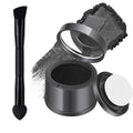 MOOMARTO Hairline Powder with Brush - Root Touch Up & Hair Concealer, Long-Lasting Matte, Sweat & Humidity Resistant, Travel-Friendly Compact, Black