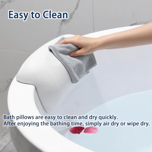 Bath Pillow with Suction Cups - Neck & Head Support