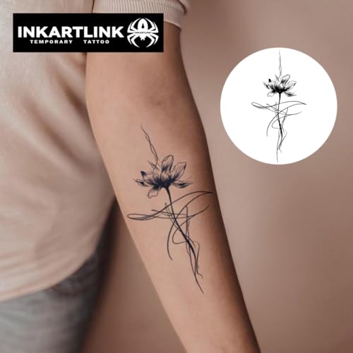 INKARTLINK Semi-Permanent Temporary Tattoo - Waterproof, Lasts 1-2 Weeks