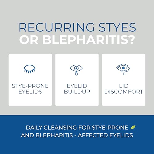 NOVEHA Stye Relief Eyelid Wipes 60 Pack - Tea Tree Oil