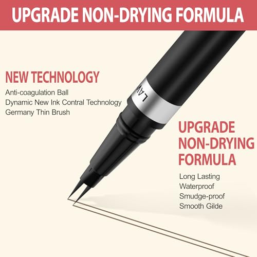 LAVONE Waterproof Eyebrow Pen Kit with Pomade & Brush