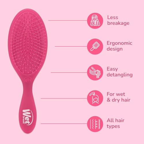 Wet Brush Original Detangler Hair Brush Pink Frost - All Hair Types, 1 Pack