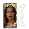 Glitter Freckles, Gold Temporary Face Tattoos Stickers, Body Face Glitter for Women Girls, Country Concerts Singer Festival Rave Accessories (Gold - 10 pcs)