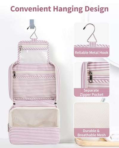 Narwey Small Hanging Travel Toiletry Bag for Women