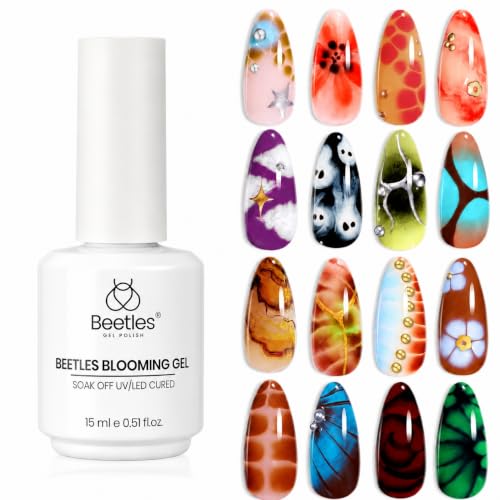 Beetles Blooming Gel Nail Polish 15ml - Clear Blooming Gel for Marble Nail Art - C-Clear-1