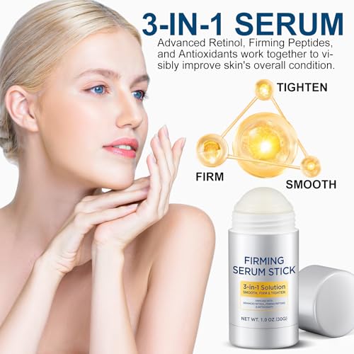Retinol Firming Serum Stick for Face, Neck & Body ? 3-in-1 Firming for Wrinkles, Smooths & Tightens Skin ? All Skin Types, 1 Oz