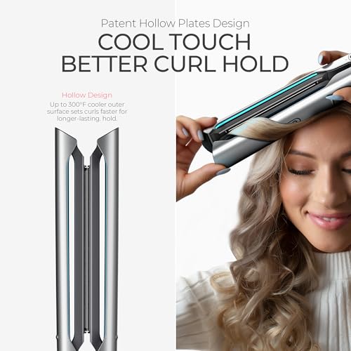 TYMO FLAIGHT Holo 2-in-1 Hair Straightener & Curler, 1" Plates