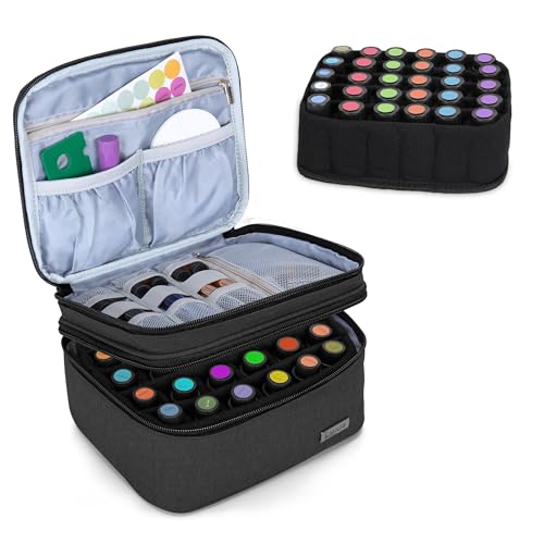 LUXJA Essential Oil Carrying Case - Holds 30 Bottles
