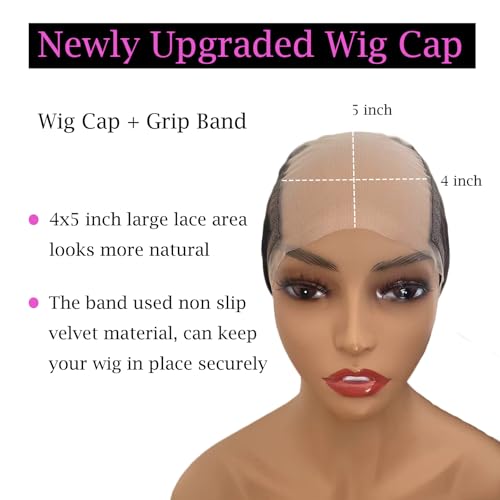 Lace Wig Grip Cap Adjustable 4x5 Glueless Non-Slip
