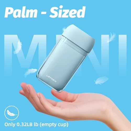 Travel Toothbrush Case, Mini Wash Cup with Foldable Toothbrush, Portable Rinse Cups with Cover, Compact Size Toothbrushes Holder for Camping, Business, Gym, Hiking(Blue)