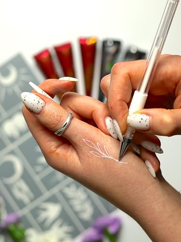 White Marking Pens for Henna Application - 3 Piece Set
