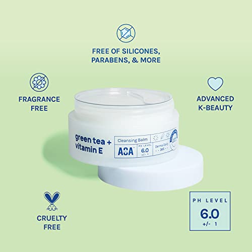 AOA STUDIO Green Tea & Vitamin E Cleansing Balm - 3.38 Fl Oz