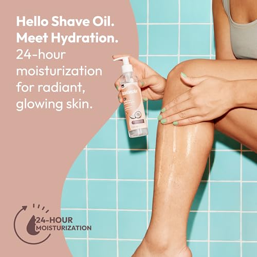 Shaving Oil & Moisturizer for Women - Coconut Bliss, 7.3 Fl Oz - Hydrating & Softening