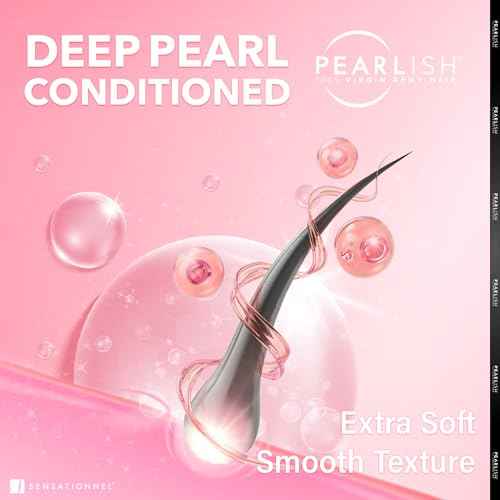 Sensationnel Pearlish bundle human hair - euro body deep pearl conditioned 15a soft remy beauty supply sew in or glue on bundles (14 Inch, NATURAL)
