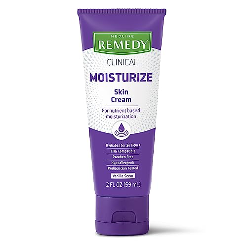 Medline Remedy Clinical Skin Cream, Nourishing Formula for Dry Skin, 2 oz., Pack of 24