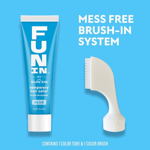 Fun In Temporary Hair Color with Brush Applicator - Washable
