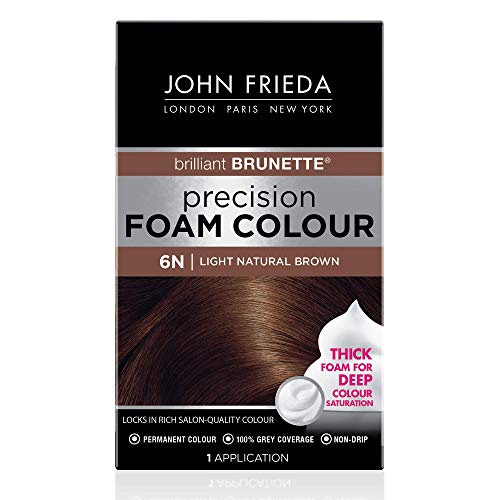 John Frieda Precision Foam Hair Color Dye Kit - Light Natural Brown 6N