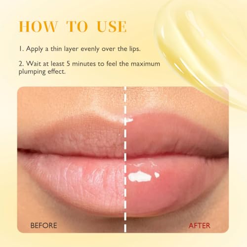 Spicy Plumping Lip Oil - 2PCS Moisturizing Lip Gloss for Fuller Lips