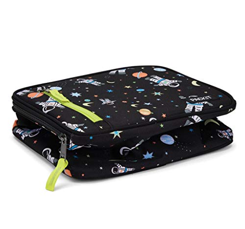 PackIt Freezable Classic Lunch Box, Spaceman, Built with EcoFreeze Technology, Collapsible, Reusable, Zip Closure With Zip Front Pocket and Buckle Handle, Perfect for School Lunches