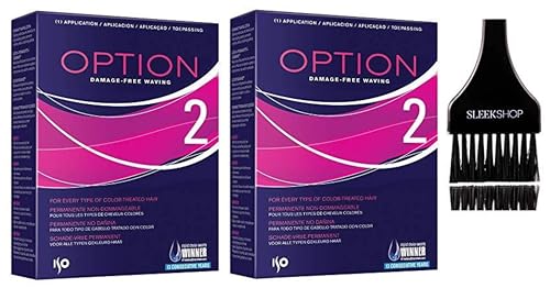 herr Option 2 Perm Pack of 1 - Damage-Free Waving Lotion for Color-Treated Hair with Natural Isoamine