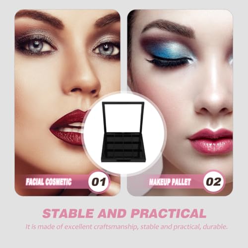 Beaupretty Empty Makeup Palette: Empty Eyeshadow Palette - Makeup Depotting Container for DIY Cosmetics Lipstick Blush Powder