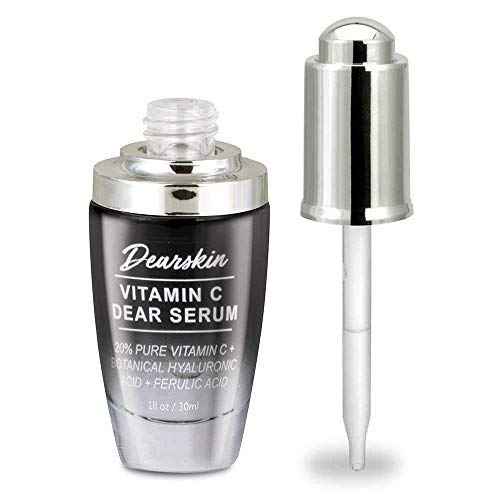 Vitamin C Dear Serum + All In One Coconut Cream seT- Pack with Vitamin C Serum 20%, Hyaluronic Acid Botanic, Vitamin E Organic and Coconut Oil Cream Day and Night (Serum + Cream)