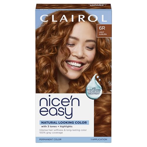 Clairol Nice'n Easy 6R Light Auburn Permanent Hair Dye
