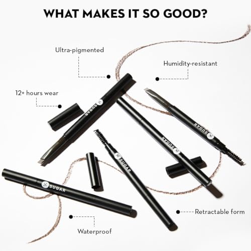 SUGAR Arch Arrival Brow Definer Pencil with Spoolie - 12HR