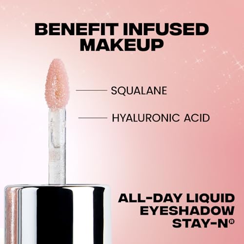 Sacheu Liquid Eyeshadow STAY-N Longwear Eye Makeup ? Buildable Highly Pigmented & Blendable Eye Shadow Cream in Matte & Shimmer Finishes, Candy Dipp¡¯d
