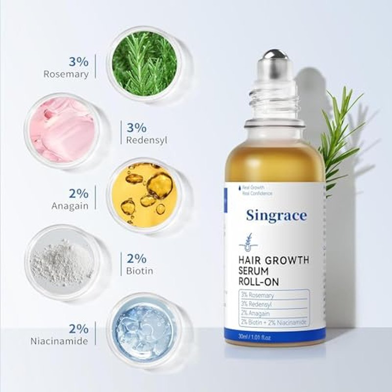 Hair Growth Serum for Thinning Hair - Biotin Roll-On, 30ml