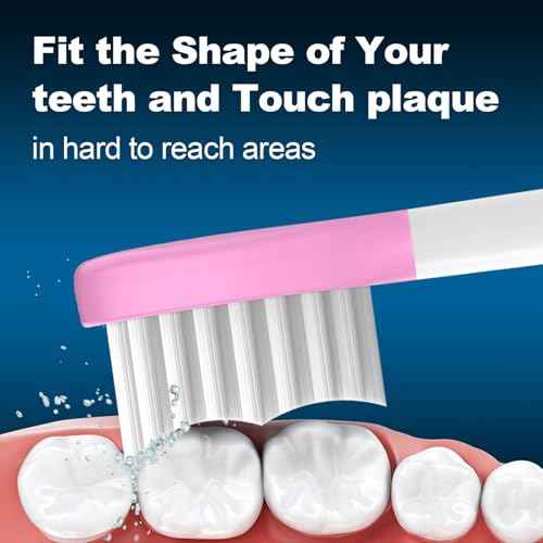 Kids Replacement Toothbrush Heads 10 Pack for Philips Sonicare Electric Toothbrush Soft Brush Head for Child 7+ for Boy Girl,5pink+5blue