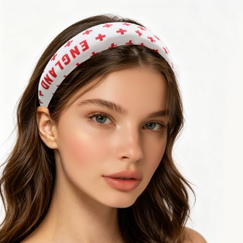 England Flag Hair Ties & Clips 4-Piece Set