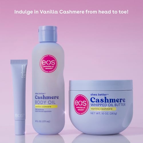 eos Cashmere Vanilla Body Oil - 24 Hour Moisturizer, 6 fl oz