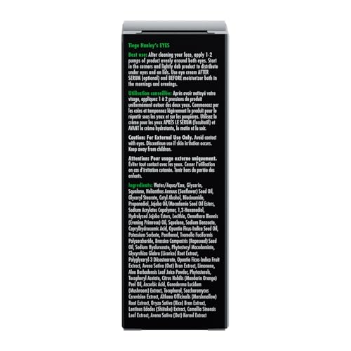 Tiege Hanley Eye Cream for Men, Morning and Night Under Eye Cream With Hyaluronic Acid and Vitamin B3, Helps Reduce the Look of Dark Circles and Puffiness, Anti Aging Men¡¯s Skin Care, 0.5 Oz