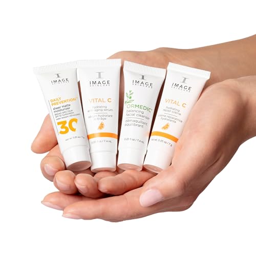 IMAGE Skincare 4-Step Travel Set - Cleanser, Serum, Moisturizer & Crème
