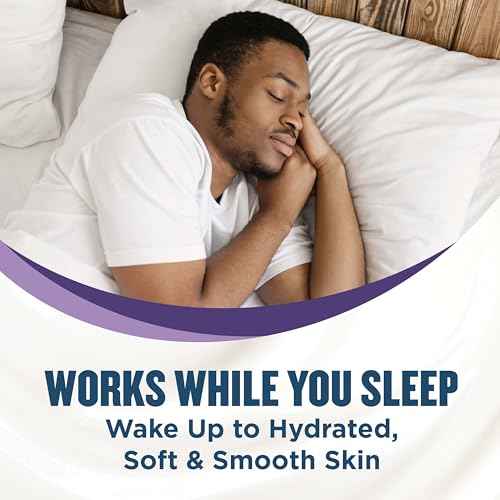 Gold Bond Healing Overnight Body & Face Lotion for Dry Skin, Nongreasy Moisturizer with Hyaluronic Acid, Aloe & Melatonin Works While You Sleep, 13 oz.