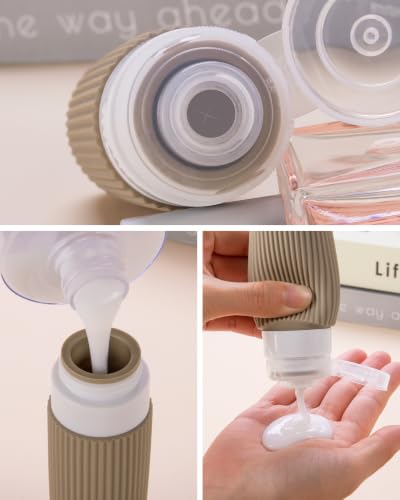 TSA Travel Bottles 8 Pack - 3oz Leak Proof Toiletries
