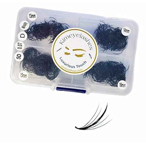 1000 Premade volume fans Mixed 4 lengths 9-12 | 11-14 | 13-16 CC, D Curl Wispy Handmade eyelash extensions supplies Russian volume lash promade fan Kimeyelashes (9mm - 12mm, 5D Wispy - 0.07 - D)